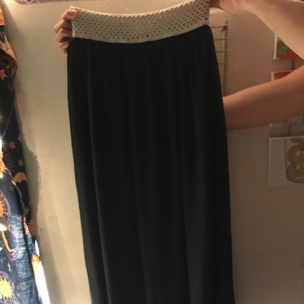 Black, Tan, Long, Rue21, Skirt